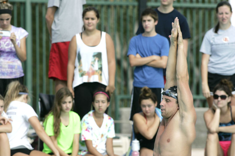 Olympians visit DV Swim